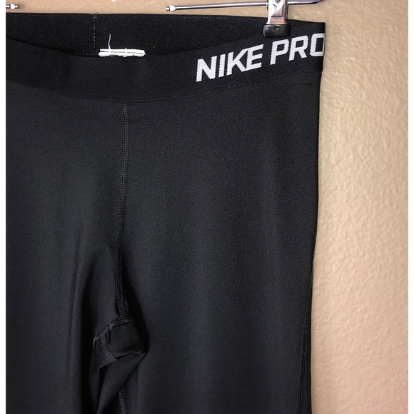 NIKE PRO | Black Dri Fit Workout Legging Pants L - Picture 5 of 8